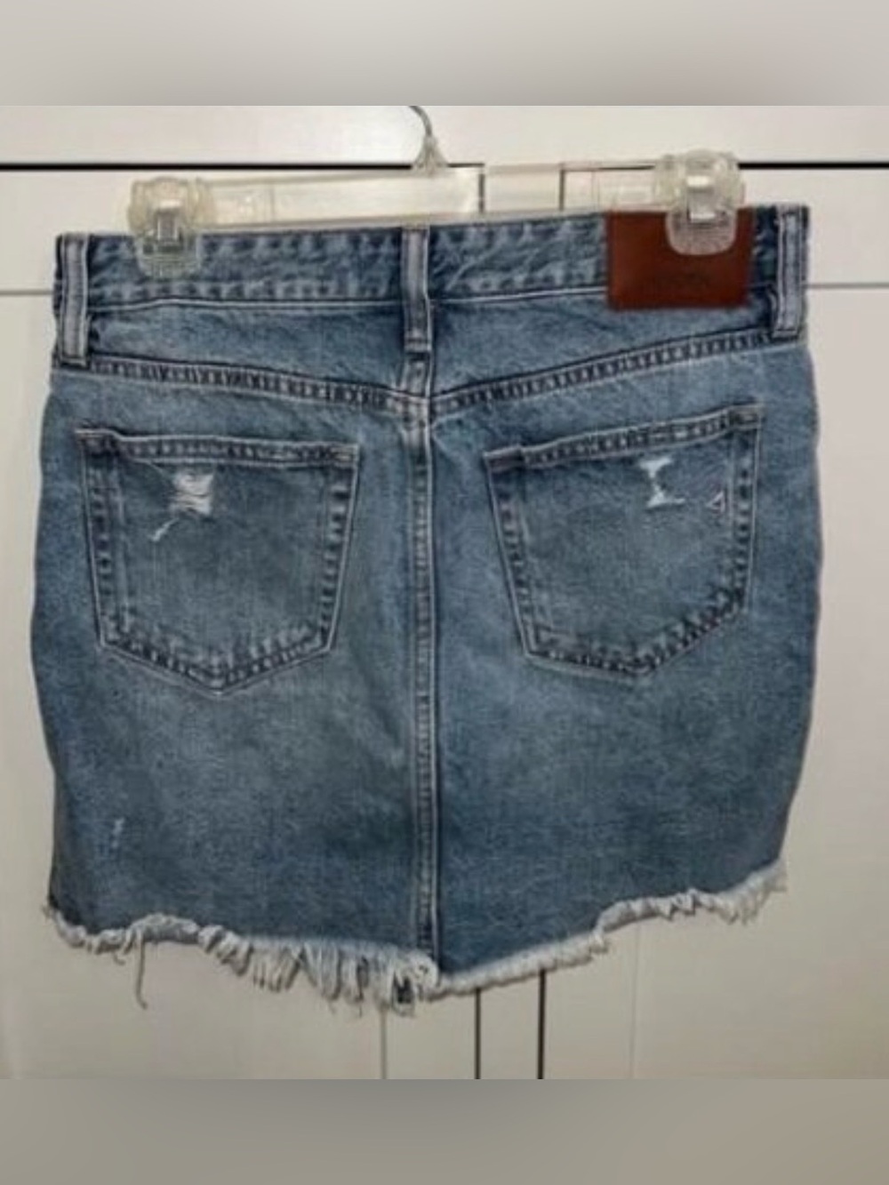 Hidden Jeans Denim Skirt Raw Edge Asymmetrical Small - Picture 4 of 7